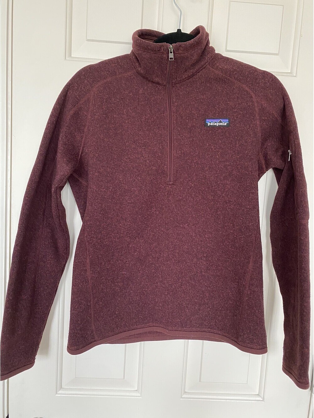 Patagonia Better Sweater 1/4 Zip Pullover Berry Wine Purple Women's Small